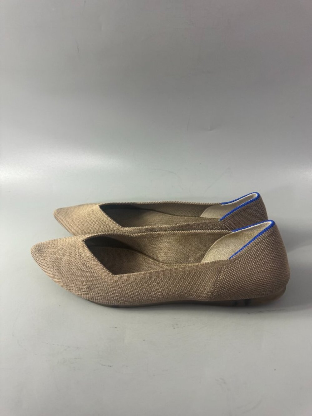 Rothy's The Point II Pointed Toe Flat, Khaki , Size 9 - Picture 5 of 16